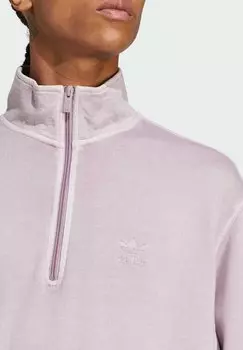 Толстовка Trefoil Essentials+ Dye Half Zip Crew adidas Originals, розовый
