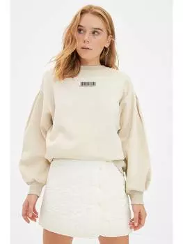 Толстовка trendyol, бежевый