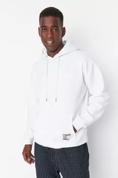 Толстовка TRENDYOL MAN, белый