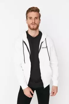 Толстовка TRENDYOL MAN, белый