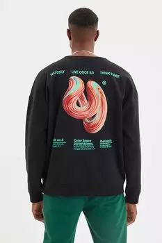 Толстовка TRENDYOL MAN, черный