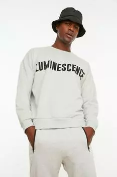 Толстовка TRENDYOL MAN, серый