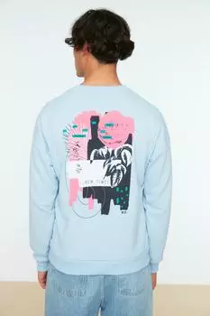 Толстовка TRENDYOL MAN, синий