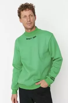 Толстовка TRENDYOL MAN, зеленый
