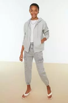 Толстовка TRENDYOLMLLA, серый