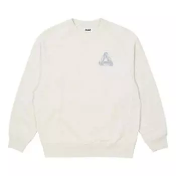 Толстовка tri-ferg slub crew 'cream white' Palace, белый
