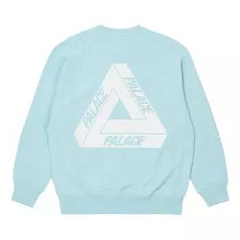 Толстовка tri-ferg slub crew 'light blue' Palace, голубой