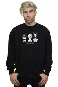 Толстовка «Три зла» Animaniacs, черный