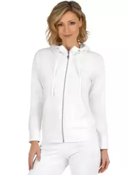 Толстовка Trigema "Куртка с капюшоном TRIGEMA", белый