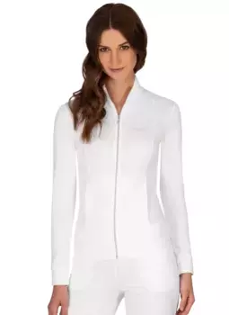 Толстовка Trigema "Куртка TRIGEMA, украшенная хрустальными камнями", белый