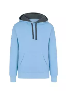 Толстовка Trigema с капюшоном "Рубашка с капюшоном TRIGEMA из качественного пота", цвет Iceblue-Melange