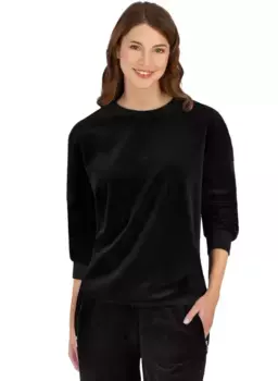 Толстовка Trigema "TRIGEMA Nicki-Shirt", черный