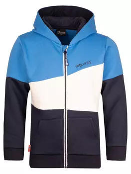 Толстовка Trollkids Alesund, цвет Blau/Wei/Dunkelblau