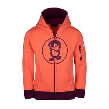 Толстовка Trollkids, цвет pfirsichfarben/dunkellila