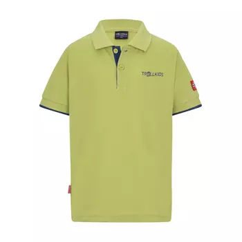 Толстовка Trollkids Poloshirt Bergen XT, цвет Kiwigrn/Mystikblau