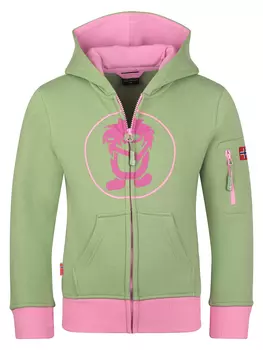 Толстовка Trollkids Sortland, цвет Grn/Rosa