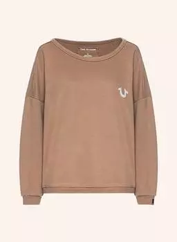 Толстовка TRUE RELIGION Reflective, коричневый