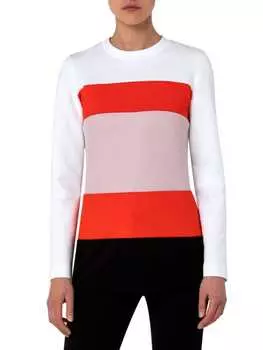 Толстовка - Туника Akris Punto в полоску, cream blossom