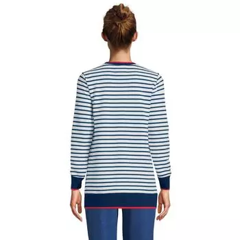 Толстовка-туника с круглым вырезом Petite Lands' End Serious Sweats Lands' End