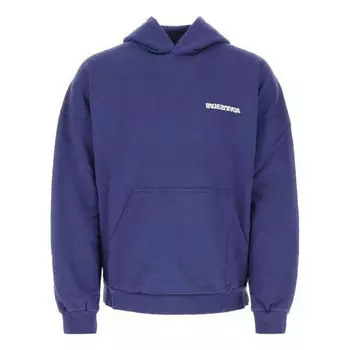 Толстовка turn hoodie wide fit 'blue' Balenciaga, синий