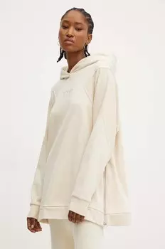 Толстовка Twinset из хлопка, бежевый