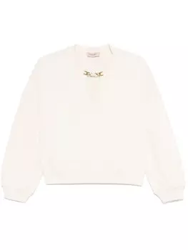 Толстовка TWINSET Oval T-chain, нейтральный