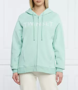 Толстовка TWINSET relaxed fit, фисташковый