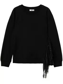 Толстовка TWINSET со складками, черный