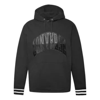 Толстовка twisted varsity hoodie 'black' Converse, черный