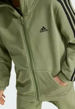 Толстовка U 3S Fl Fz Hood adidas Performance, палаточный зеленый черный