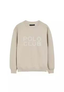 Толстовка U NECK REGULAR FIT AXEL BLOCK Polo Club, бежевый