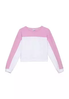 Толстовка укороченная, двухцветная, детская Manguun, цвет Flieder