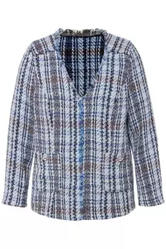 Толстовка Ulla Popken Kurzjacke, цвет stahlblau