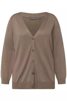 Толстовка Ulla Popken Strickjacke, цвет blassbraun