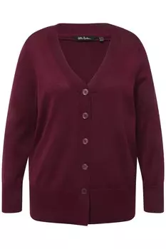 Толстовка Ulla Popken Strickjacke, цвет dunkle beere