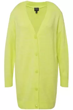 Толстовка Ulla Popken Strickjacke, цвет limettengrn