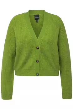 Толстовка Ulla Popken Strickjacke, оливковый