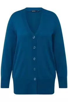 Толстовка Ulla Popken Strickjacke, синий