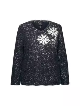 Толстовка Ulla Popken Sweatshirt, черный