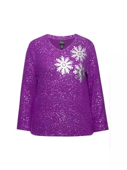 Толстовка Ulla Popken Sweatshirt, цвет dunkles violett
