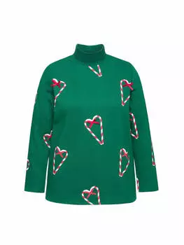 Толстовка Ulla Popken Sweatshirt, цвет wiesengrn