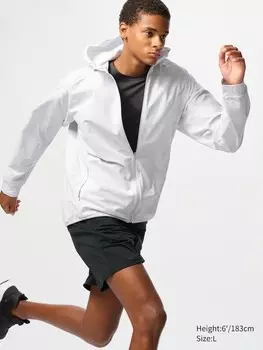 Толстовка ultra stretch dry-ex на молнии Uniqlo, серый