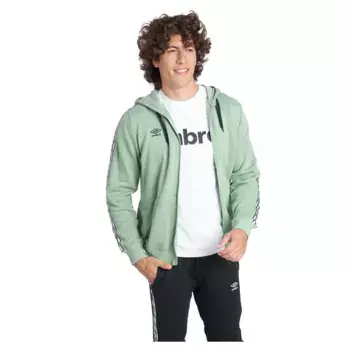 Толстовка Umbro Taped Zip full zip, зеленый