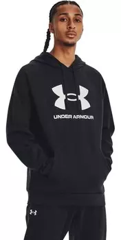 Толстовка Under Armour Hoodie UA Rival Fleece Logo Hoodie, зеленый