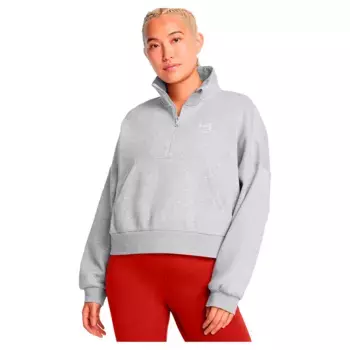 Толстовка Under Armour Icon Fleece Oversized half zip, серый