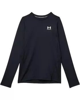 Толстовка Under Armour Kids ColdGear Armour Long Sleeve T-Shirt, черный/белый