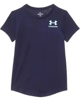 Толстовка Under Armour Kids Freedom Flag T-Shirt, цвет Midnight Navy/Sky Blue