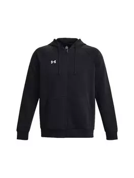 Толстовка Under Armour Sweatshirt UA RIVAL FLEECE HOODIE FZ, черный