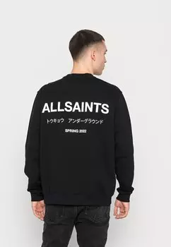 Толстовка UNDERGROUND CREW AllSaints, угольно-черный