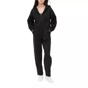 Толстовка Uniqlo Dry Sweat Cropped, черный